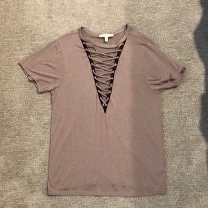 Express One Eleven deep v tee